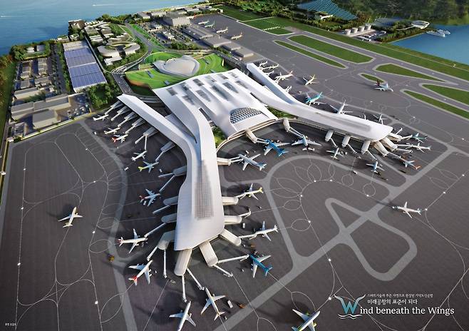 가덕도신공항 여객터미널 조감도./가덕도신공항건설공단 제공