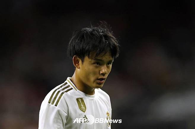 지난 2019년 레알 마드리드 이적 후 친선경기에 출전한 일본인 공격수 구보 다케후사. /AFPBBNews=뉴스1