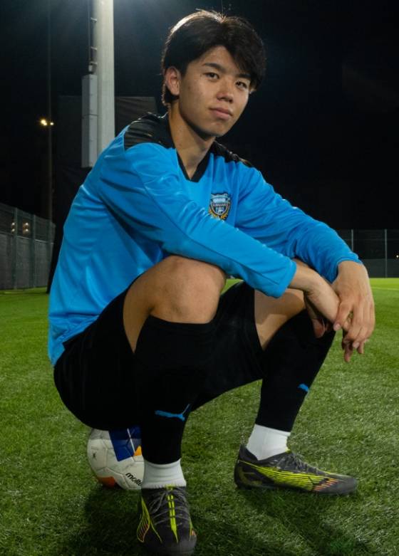 타카이 코타. /사진=가와사키 프론탈레 공식 SNS 갈무리