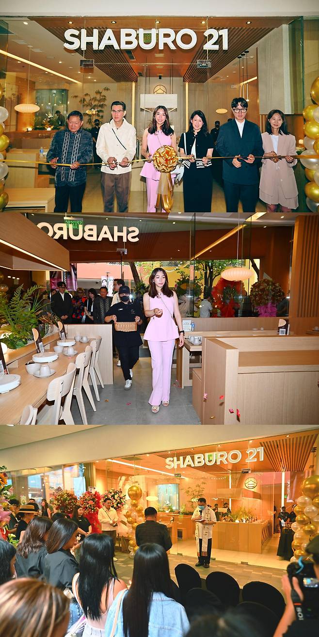 샤브로21 필리핀 마닐라 그랜드오프닝 현장 (사진 제공=샤브로21 운영본사 (주)디랩)