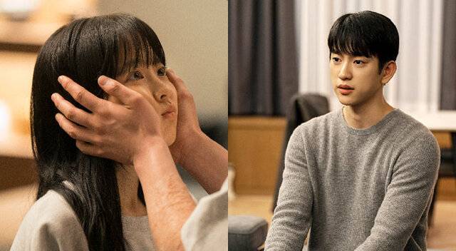 tvN 드라마 ‘미지의 서울’에서 주인공 미지와 미래, 1인2역을 맡았던 박보영(왼쪽)과 호수로 분한 박진영은 섬세한 연기로 인물의 감정을 전달해 시청자들의 호응을 받았다. tvN제공