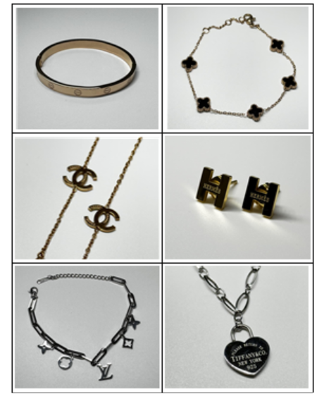 위조상품 압수물품 사진(액세서리).