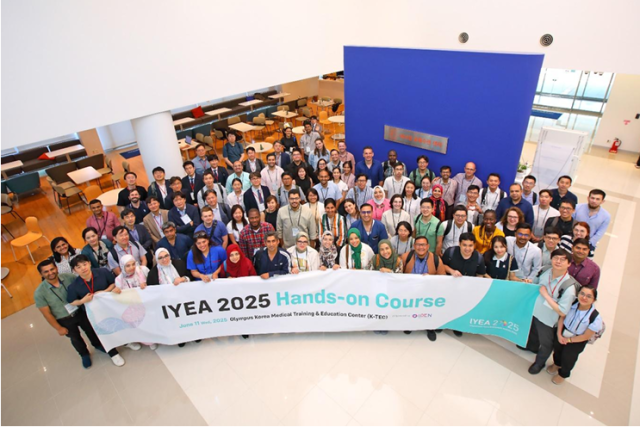 IYEA 2025 프로그램에 참석한 젊은 의사들이 기념 사진을 찍었다. 사진 제공=대한소화기내시경학회