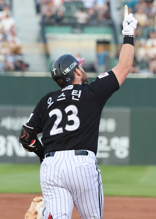 ▲ LG 오스틴이 시즌 20호 홈런을 가동했다. ⓒ연합뉴스