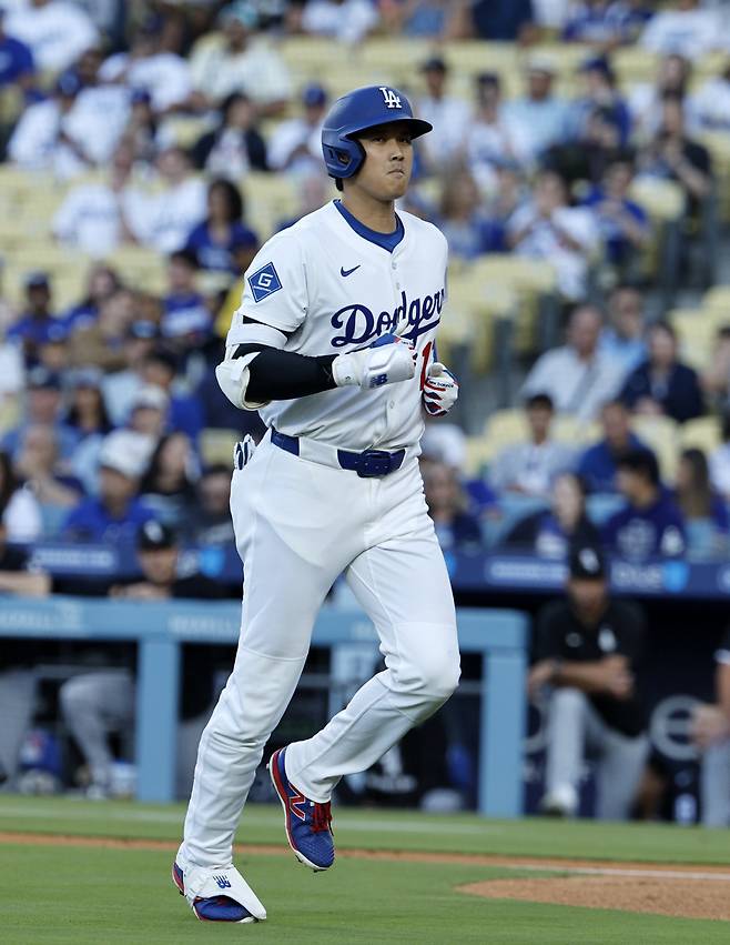LA 다저스 오타니 쇼헤이가 5년 연속 30홈런의 위업을 달성했다. AP연합뉴스