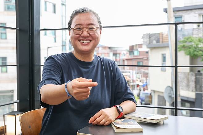 남인우 연출이 1일 서울 종로구 한 카페에서 한국경제신문과 인터뷰를 하고 있다./사진=임형택 기자