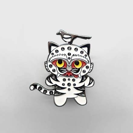 까치 호랑이 배지