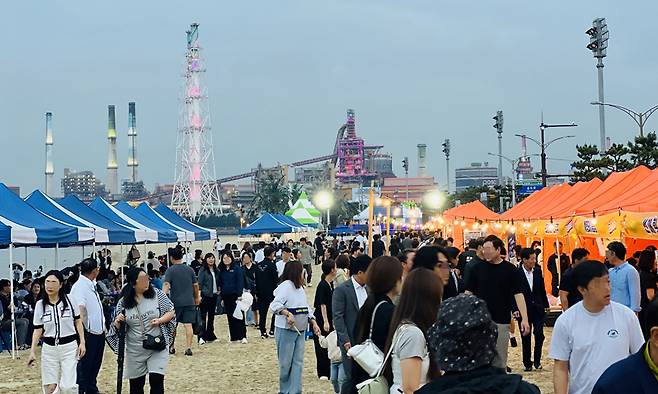 포송마차 행사장 전경. 포항시 제공