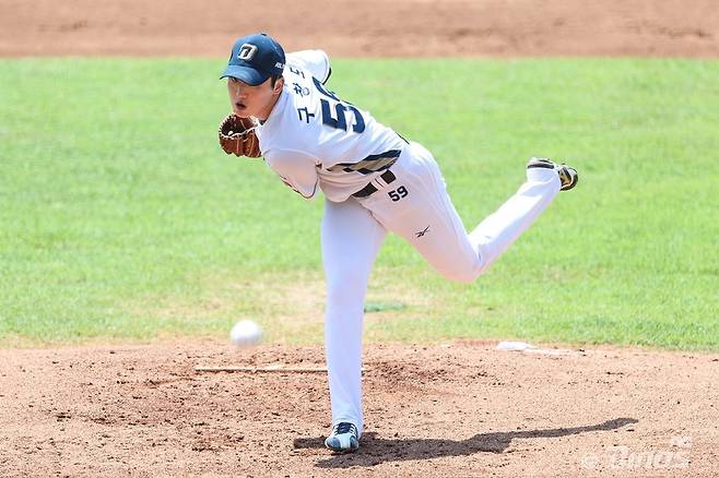 NC 구창모는 지난달 28일 상무전에서 선발등판해 3이닝 무실점을 기록했다. 투구수도 50개를 던지며 선발투수로서 빌드업을 본격적으로 시작했다. 사진제공|NC 다이노스