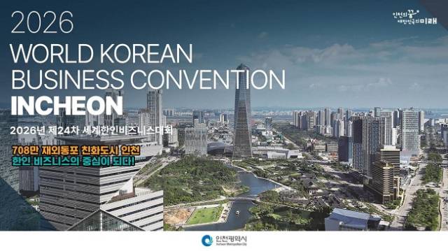 ▲2026 세계 한인 비즈니스대회 포스터 ⓒ인천광역시