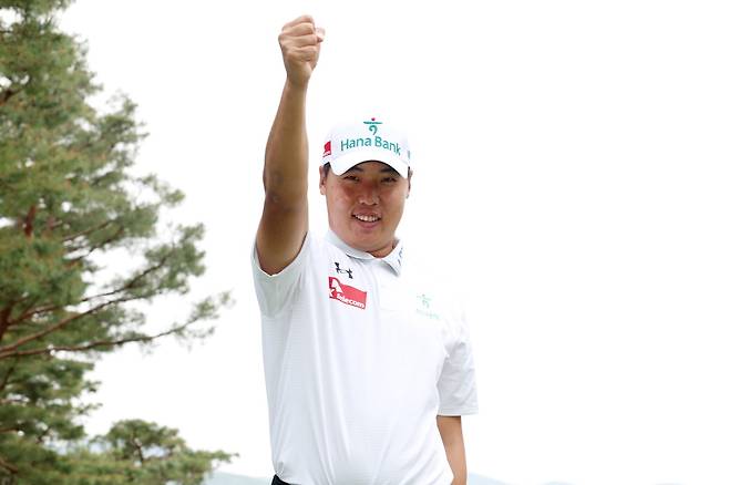 올해 US어댑티브 오픈 우승에 대한 욕심을 드러낸 이승민이 파이팅을 외치고 있다.