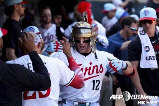 해리슨 베이더는 홈런 두 방으로 팀을 구했다. 사진(美 미니애폴리스)=ⓒAFPBBNews = News1