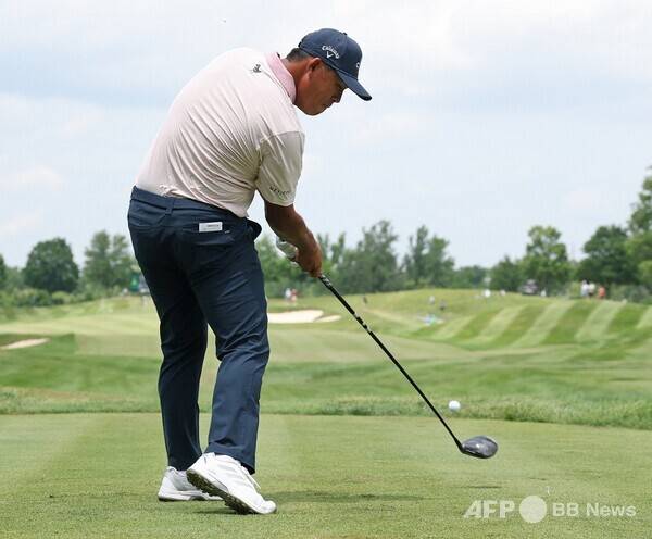 2025년 미국프로골프(PGA) 투어 존디어 클래식에 출전한 김시우 프로가 3라운드에서 경기하는 모습이다.사진제공=ⓒAFPBBNews = News1