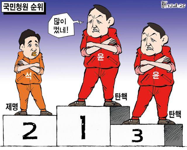 7월7일자 만평