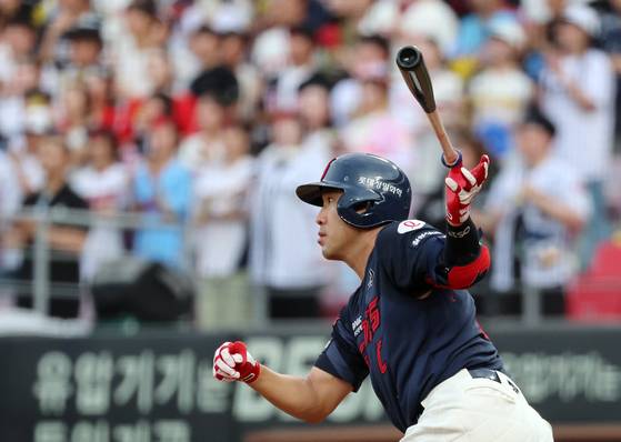 6일 광주 KIA전에서 4안타를 터트린 롯데 전준우. 연합뉴스