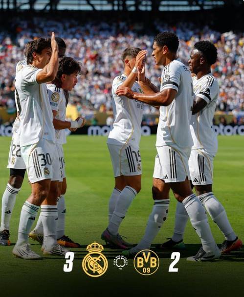 경기 후 기뻐하는 레알 마드리드 선수들. /사진=레알 마드리드 공식 SNS 갈무리