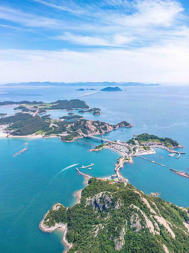 고군산군도의 전경.