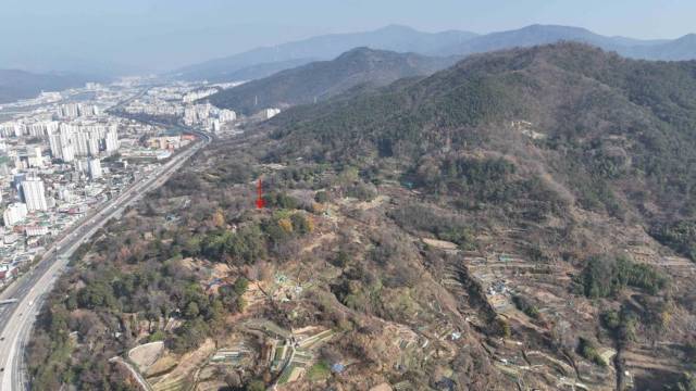 경남도 지정 유산 지정에 나서는 다방동 패총 전경. 양산시 제공