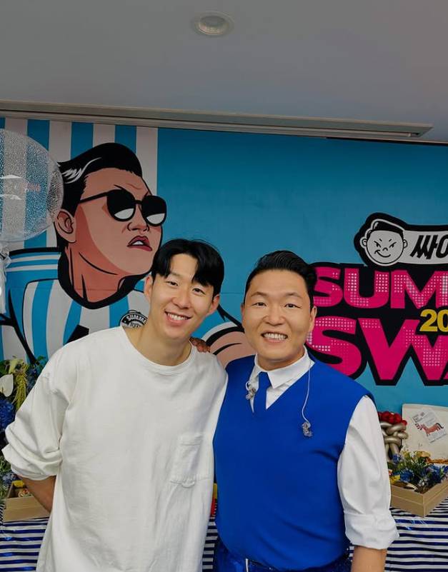 손흥민과 싸이. 사진 | 싸이 SNS