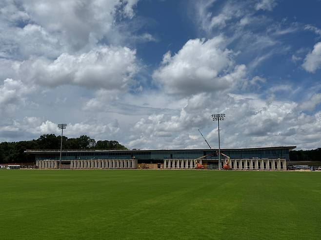 내년 4월 들어설 조지아주 페이엣빌의 미 국가대표 트레이닝 센터 공사 현장 모습. /페이엣빌(조지아)=김은중 특파원