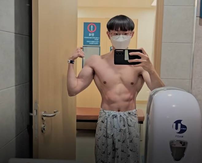 턱걸이 챔피언 김동호씨./ 서울아산병원