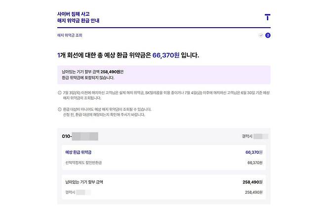 잔여 단말기 할부금은 환급 위약금에 포함되지 않으니 주의한다 / 출처=IT동아
