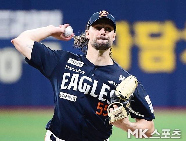 6일 고척 키움전에서 위력적인 투구를 펼친 와이스. 사진(고척 서울)=김영구 기자