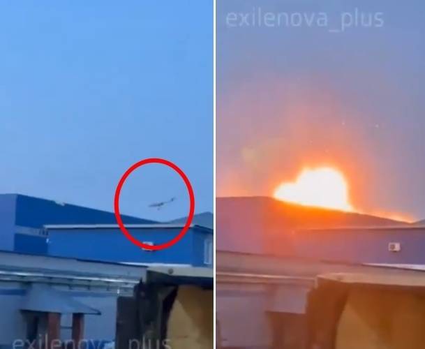 우크라이나군은 지난 5일(현지시간) 우크라이나군이 러시아 체복사리의 군수산업 시설인 브니르-프로그레스(VNIIR-PROGRESS)를 성공적으로 공습했다고 밝혔다. 엑스 캡처