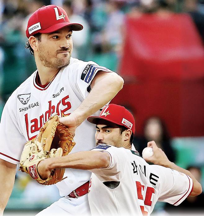 드류 앤더슨(왼쪽), 미치 화이트 I SSG 랜더스 제공