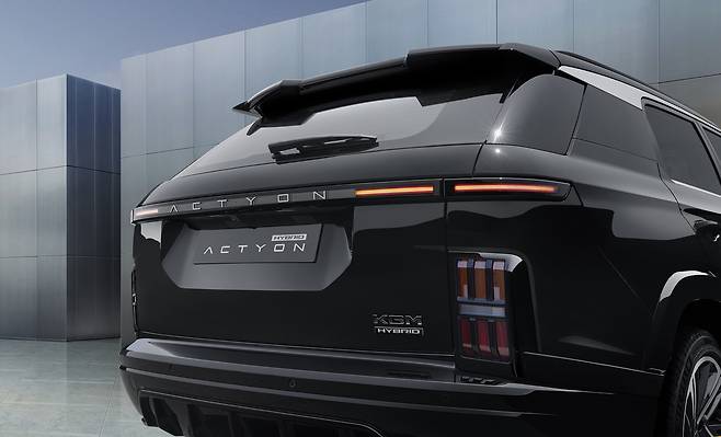 KG모빌리티(KGM)가 8일 중형 스포츠유틸리티차(SUV) '액티언 하이브리드'를 공식 출시하고 본격적인 판매에 돌입한다고 밝혔다. 사진은 액티언 하이브리드 외관(KGM 제공). 2025.07.08.