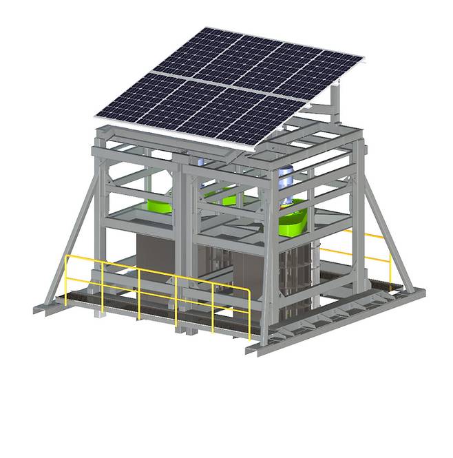 씨앤에이에너지의 차세대 분산형 수력발전 시스템.