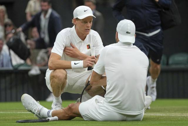 얀니크 신네르(왼쪽부터)와 그리고르 디미트로프. AP연합뉴스