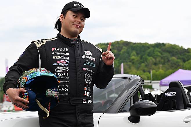 짐카나(오토슬라럼) 부분 국가대표 윤여환(레드콘 모터스포트). 사진: 김학수 기자