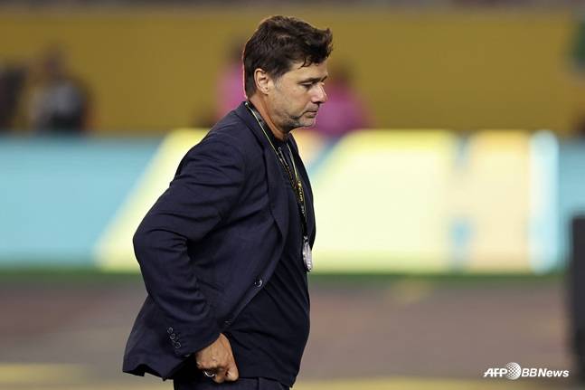 포체티노 미국 감독이 멕시코에 패하며 골드컵 우승에 실패한 뒤 아쉬워하고 있다. /AFPBBNews=뉴스1