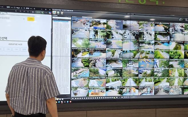 청주시 재난안전상황실 촬영 천경환 기자
