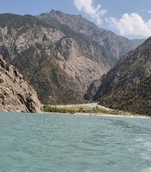 해발고도 1700m에 위치한 고산호수인 쿠르반쿨. 울산시 제공