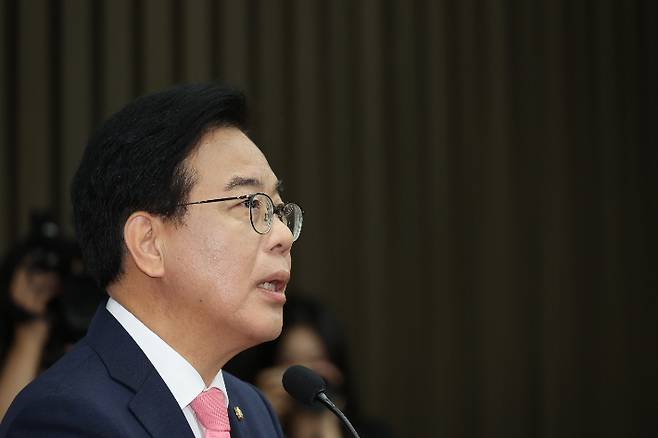 국민의힘 송언석 비상대책위원장 겸 원내대표. 연합뉴스