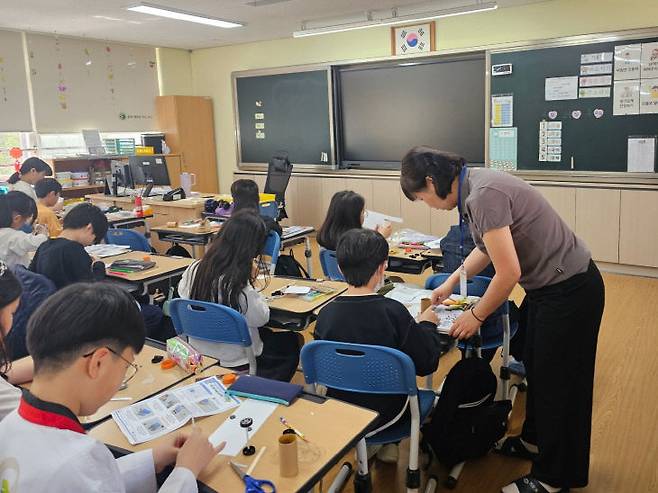 학급별 정서지원 프로그램 운영 모습. 대전가오초 제공