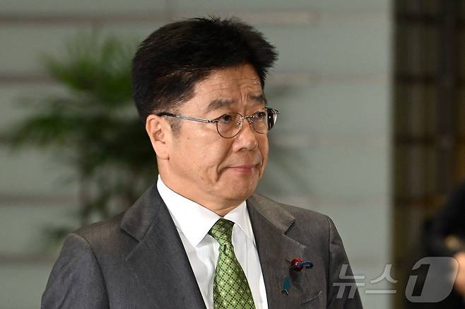 미국과의 환율 관련 협상을 맡은 가토 가쓰노부 일본 재무상./2024.11.11. ⓒ AFP=뉴스1