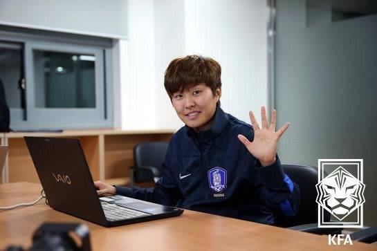 국가대표팀의 지소연(대한축구협회 제공)