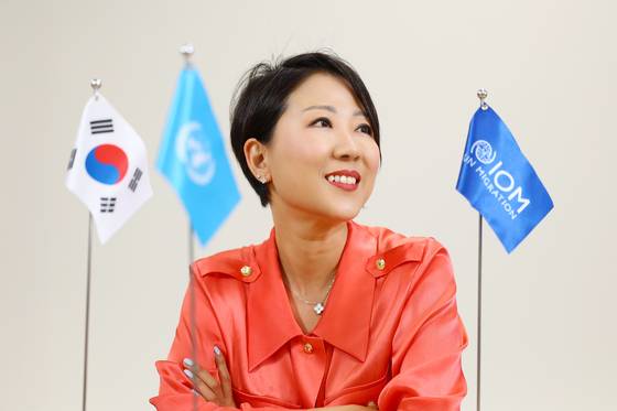 이성아 국제이주기구(IOM) 사무차장이 7일 서울 중구 IOM 한국대표부 사무실에서 본지와 인터뷰하고 있다. 김현동 기자