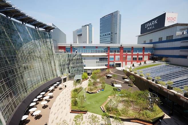 아이파크몰 용산점 ‘더 가든’ 전경. HDC아이파크몰