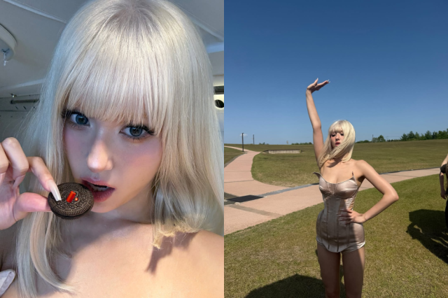 가수 전소미가 신곡 뮤직비디오 촬영 현장의 비하인드 사진을 공개했다. / 전소미 인스타그램 캡처