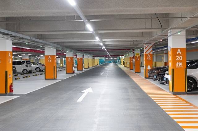 ▲광명동(전통시장) 지하공영주차장 내부 ⓒ광명시