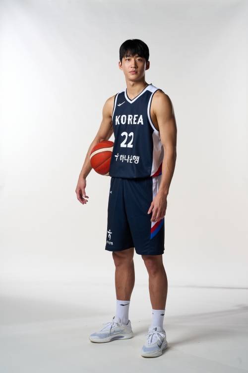 지난달 16일 3년 만에 한국 남자농구 국가대표팀에 합류한 여준석. 대한농구협회 제공