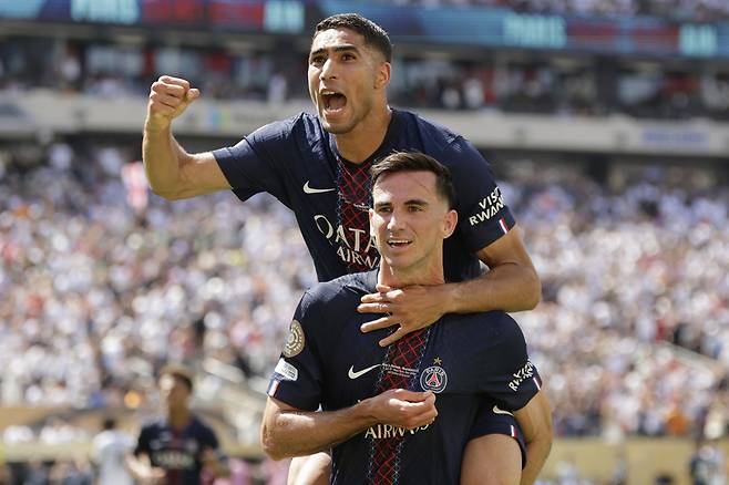 레알 마드리드전 PSG. AP연합뉴스