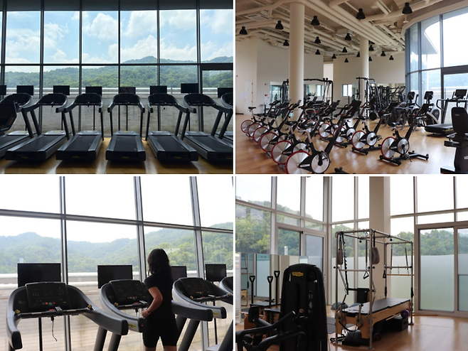 하이디하우스 4층에 위치한 헬스장 클럽 하이디. 연간 회원제로 운영한다./사진=김지은 여행+ 기자