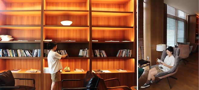 회원전용 라이브러리 공간/사진=김지은 여행+ 기자