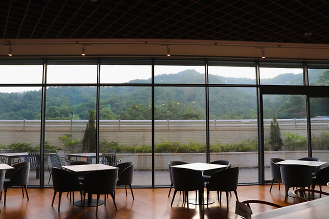 레스토랑에서 바라본 우면산/사진=김지은 여행+ 기자