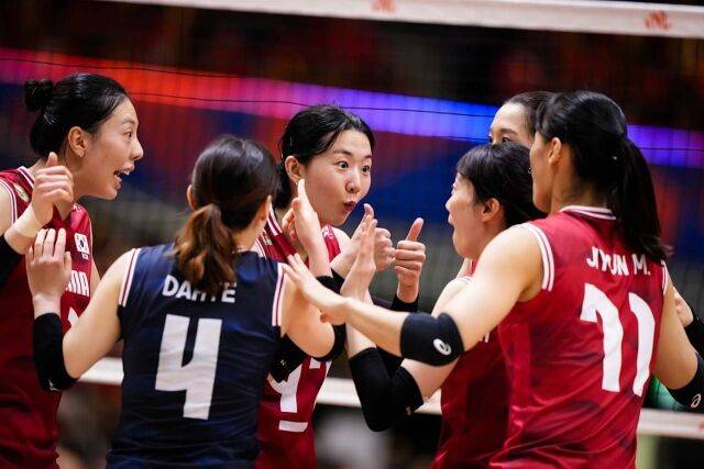 한국 여자배구대표팀./FIVB